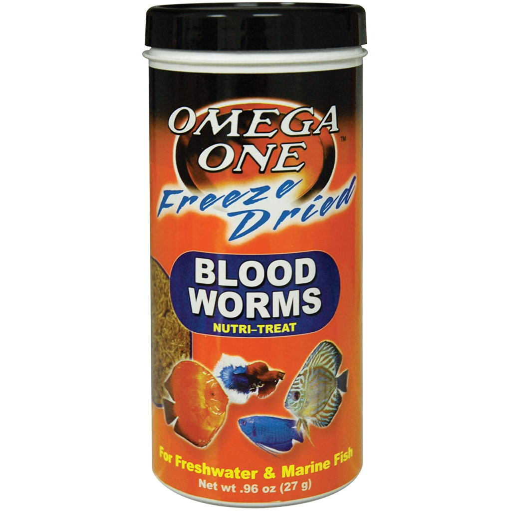Omega One Freeze Dried Blood Worms (Multiple Sizes)